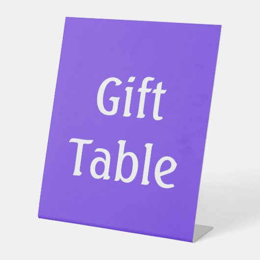 Lila Personalisiert Sockelschild (Vorderseite)