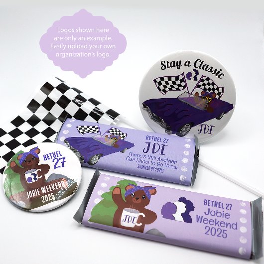 Lila Personalisiert, Teddy Bear Candy Bar Wrapper Flyer