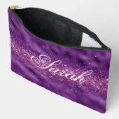 Lila Personalisiert Zubehörtasche (Offen)