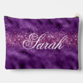 Lila Personalisiert Zubehörtasche (Rückseite)