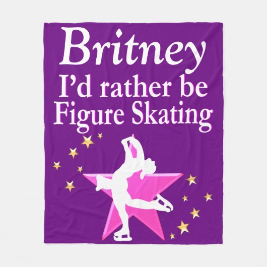 LILA PERSONALISIERTE ABBILDUNG SKATEN BLANKET FLEECEDECKE (Vorderseite)