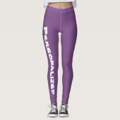 Lila personalisierte Damen-Leggings Leggings (Vorderseite)