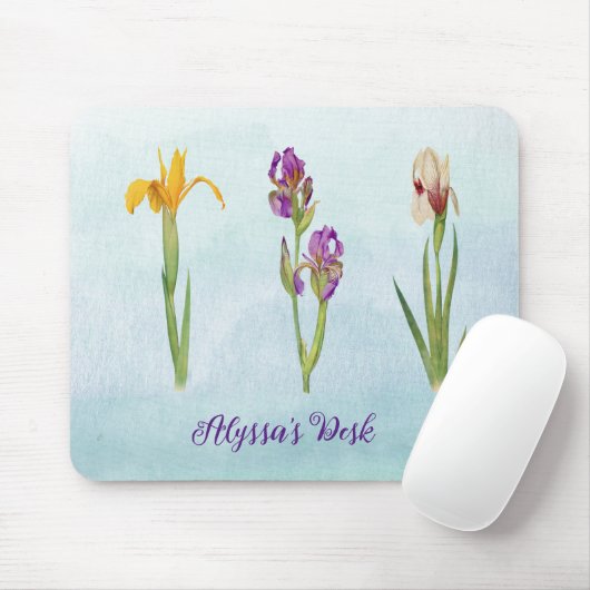 Lila Personalisierte Ire mit Namen Mousepad (Mit Mouse)