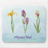 Lila Personalisierte Ire mit Namen Mousepad (Vorne)