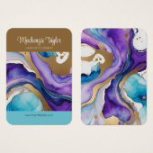 Lila Personalisierte Ohrring-Anzeigetafel (Vorne & Hinten)