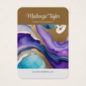 Lila Personalisierte Ohrring-Anzeigetafel (Vorderseite)