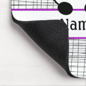 Lila Personalisierte Panda-Maus-Pad Mousepad (Ecke)