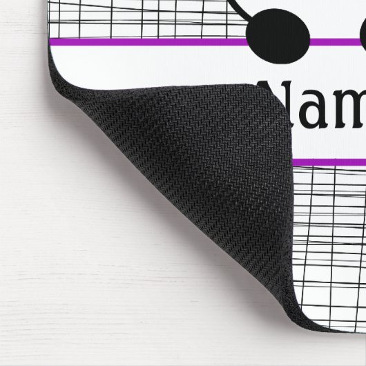 Lila Personalisierte Panda-Maus-Pad Mousepad (Ecke)