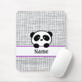 Lila Personalisierte Panda-Maus-Pad Mousepad (Mit Mouse)