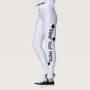 Lila personalisierte Schmetterlingsname Leggings