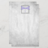 Lila Personalisierte Stationierung der Libellen Briefpapier (Vorne/Hinten)