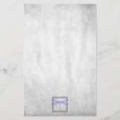 Lila Personalisierte Stationierung der Libellen Briefpapier (Rückseite)