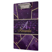 lila personalisierter glitzernder klemmbrett (Links)