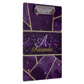 lila personalisierter glitzernder klemmbrett (Rechts)