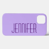 Lila, Personalisierter Jumbo-Name, Sturdy Case-Mate iPhone Hülle (Rückseite (Horizontal))