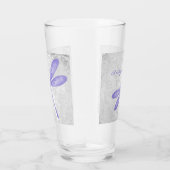 Lila Personalisierter Libelle-Cup Glas (Rechts)