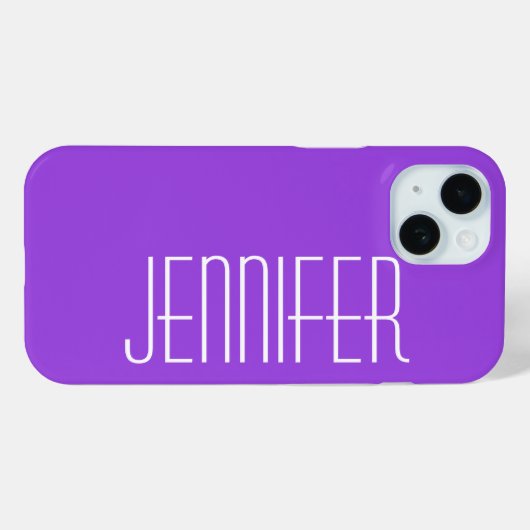 Lila, Personalisierter Name Case-Mate iPhone Hülle (Rückseite (Horizontal))