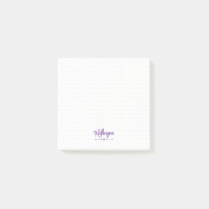 Lila Personalisierter Strick Stitch Post-it-Hinwei Post-it Klebezettel