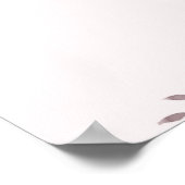 Lila Personalisiertes Blumenangebot Poster (Ecke)