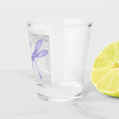 Lila Personalisiertes Drehglas Schnapsglas (Rechts)