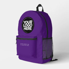 Lila | Personalisiertes Firmenlogo und Text Bedruckter Rucksack