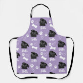 Lila Personalisiertes Foto Schürze (Vorderseite)