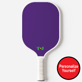 Lila Personalisiertes Mit Monogramm Pickleball-Pad Pickleball Schläger