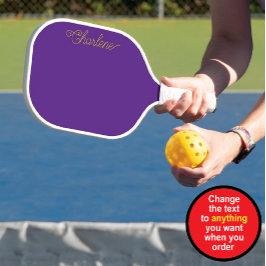 Lila Personalisiertes Pickleball Paddel Schläger