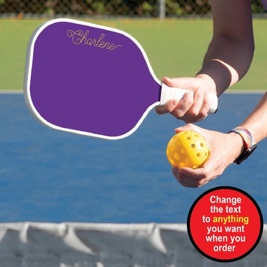 Lila Personalisiertes Pickleball Paddel Schläger