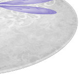 Lila Personalisiertes Schneidebrett (Ecke)