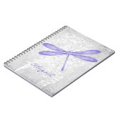Lila Personalisiertes SpiralNotebook Notizblock (Linke Seite)