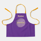 Lila Personalisierung der Handwerkszeit Schürze (Vorderseite)