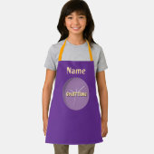 Lila Personalisierung der Handwerkszeit Schürze (Insitu)