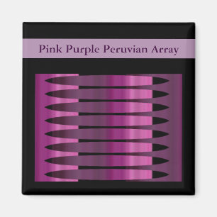 Lila peruanisches Array Magnet 2x2 Fläche
