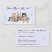 Lila Pet Care Wellness-Center Salon Sitzen Bademän Visitenkarte (Vorne/Hinten)