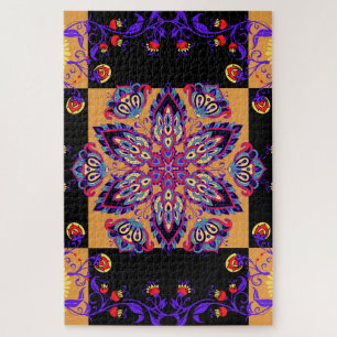 Lila Petal Essenz – Naturinspirierte Blüte Puzzle