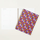 Lila Petal Muster Spiral Journal Planer (Anzeige)