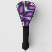 Lila Petaldesign Golf Headcover (Vorderseite)