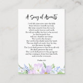 Lila Petalen für immer in unserer Herzgebet-Karte Visitenkarte (Rückseite)