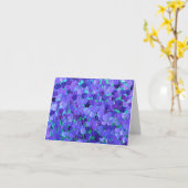 Lila Petalen Karte (Gelbe Blume)