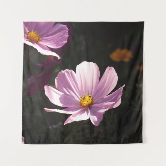 LILA PETALISIERTE BLUME WANDTEPPICH (Vorderseite)