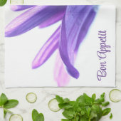 Lila Petals Bon Appetit Küchentuch (Gefaltet)