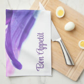 Lila Petals Bon Appetit Küchentuch (Viertel Falte)