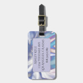 Lila Petals Gepäck Tag Gepäckanhänger (Vorderseite vertikal)