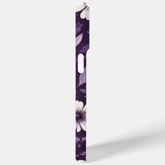 Lila Petals Muster Case-Mate iPhone Hülle (Rückseite / Rechts)