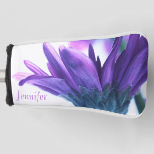 Lila Petals Personalisiert Putter Abdeckung Golf Headcover