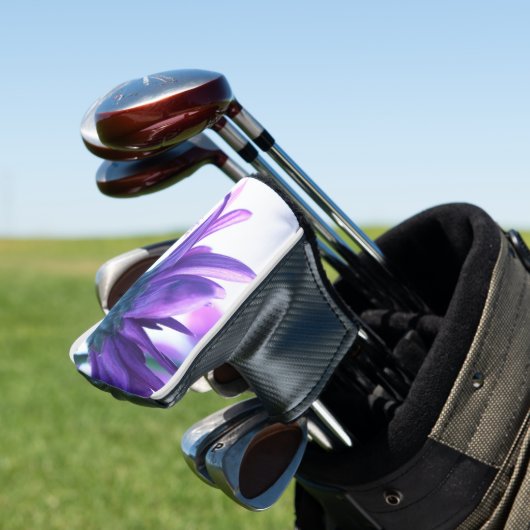 Lila Petals Personalisiert Putter Abdeckung Golf Headcover (In Situ)