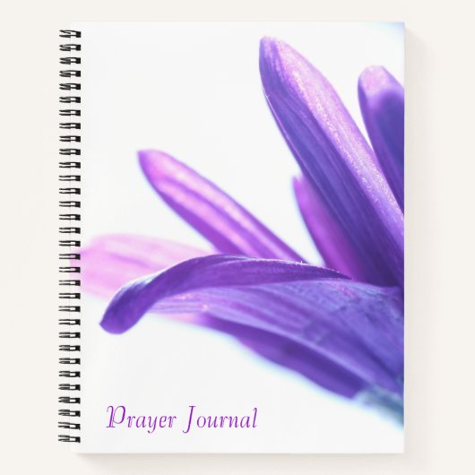 Lila Petals Prayer Journal Notizblock (Vorderseite)