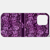 Lila Petroglyphen (anpassbar) Case-Mate iPhone Hülle (Rückseite (Horizontal))