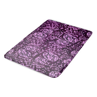 Lila Petroglyphen Badematte